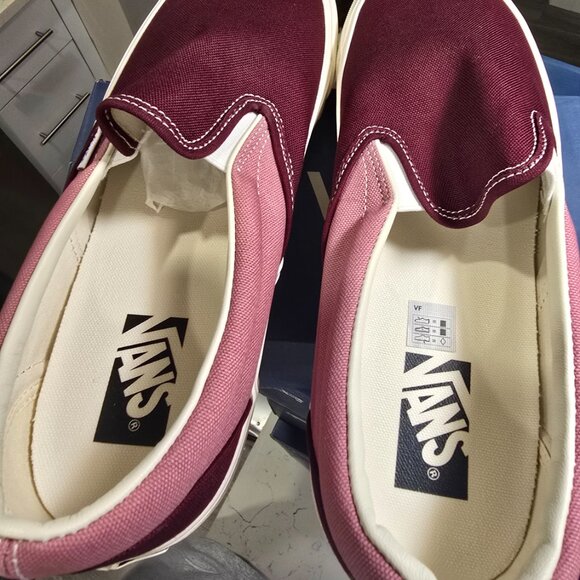 Vans Premium BMX Slip-on Reissue 98 LX Skate Shoes Maroon VN000CSE5T2 Men's 12 - Picture 7 of 13